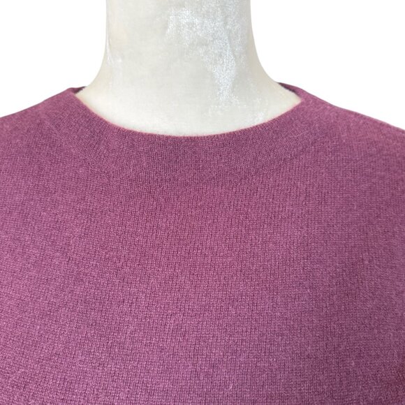 Talbots cashmere burgundy 3/4 sleeve pullover sweater women's size XS - Picture 5 of 10
